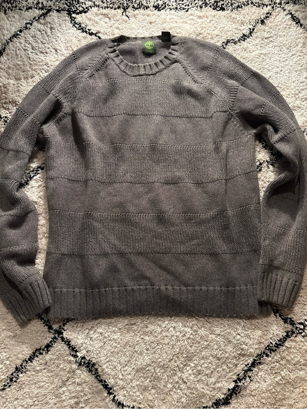 Timberland Men's Charcoal Gray Crewneck Knit Sweater